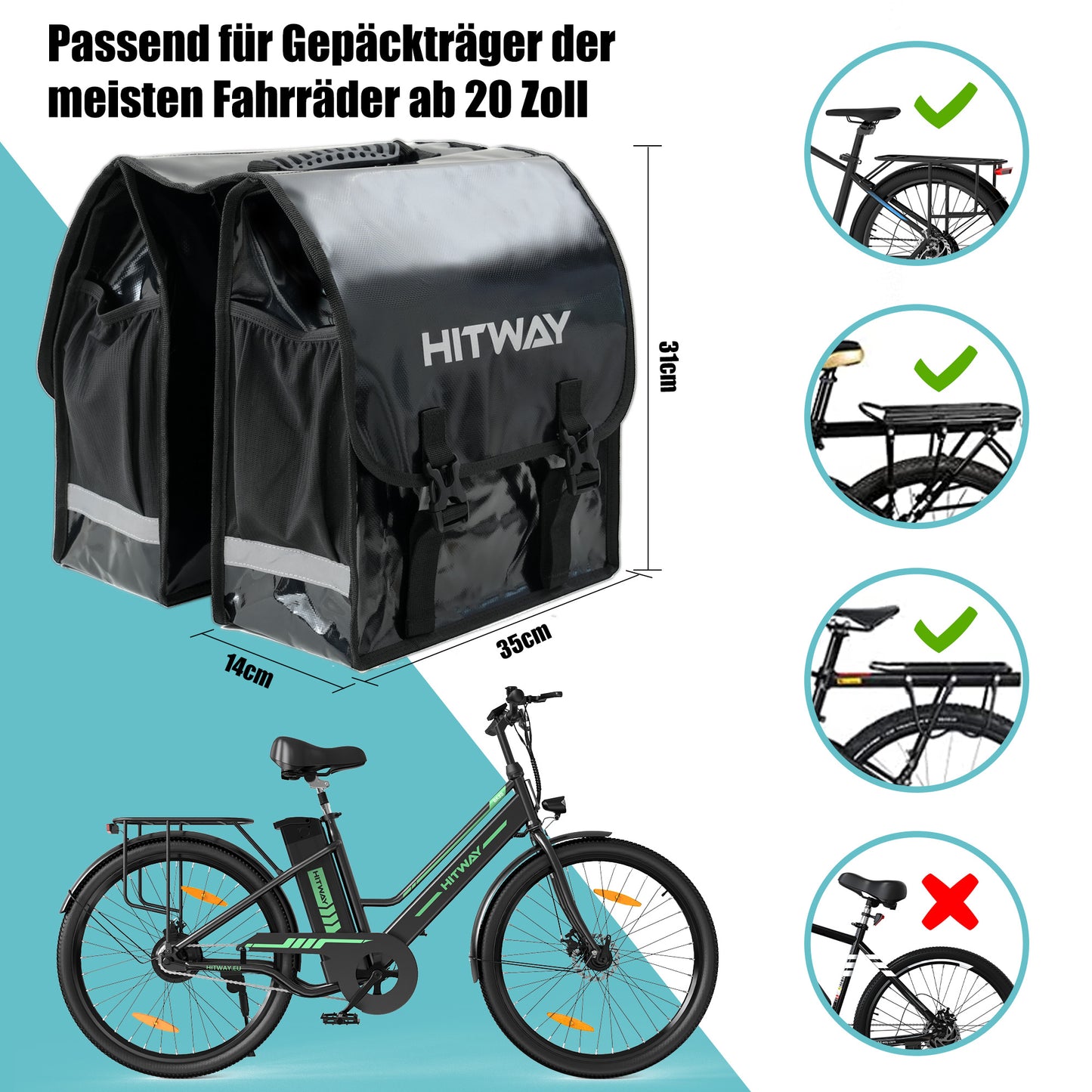 Ebike Doppel Hängetasche