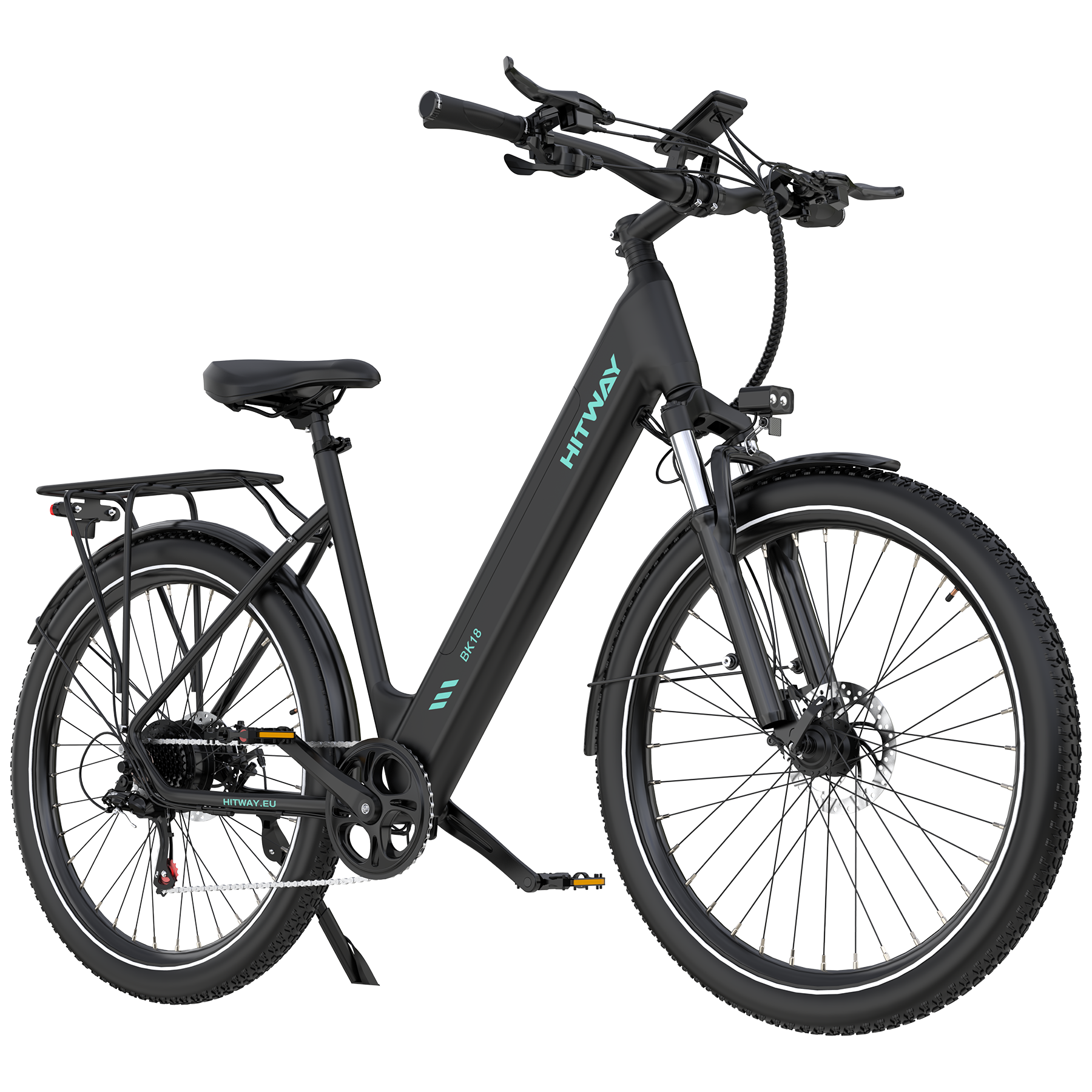 elektrofahrrad tiefeinsteiger BK18S E-Bike Citybike, 100km Reichweite, 27.5" Fat Tire Smart Pedelec