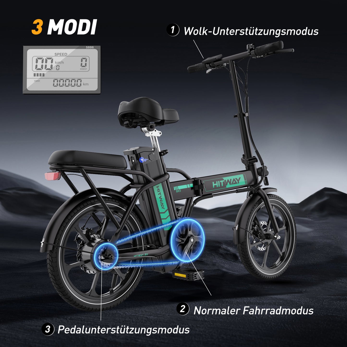 BK5S faltbares Elektrofahrrad