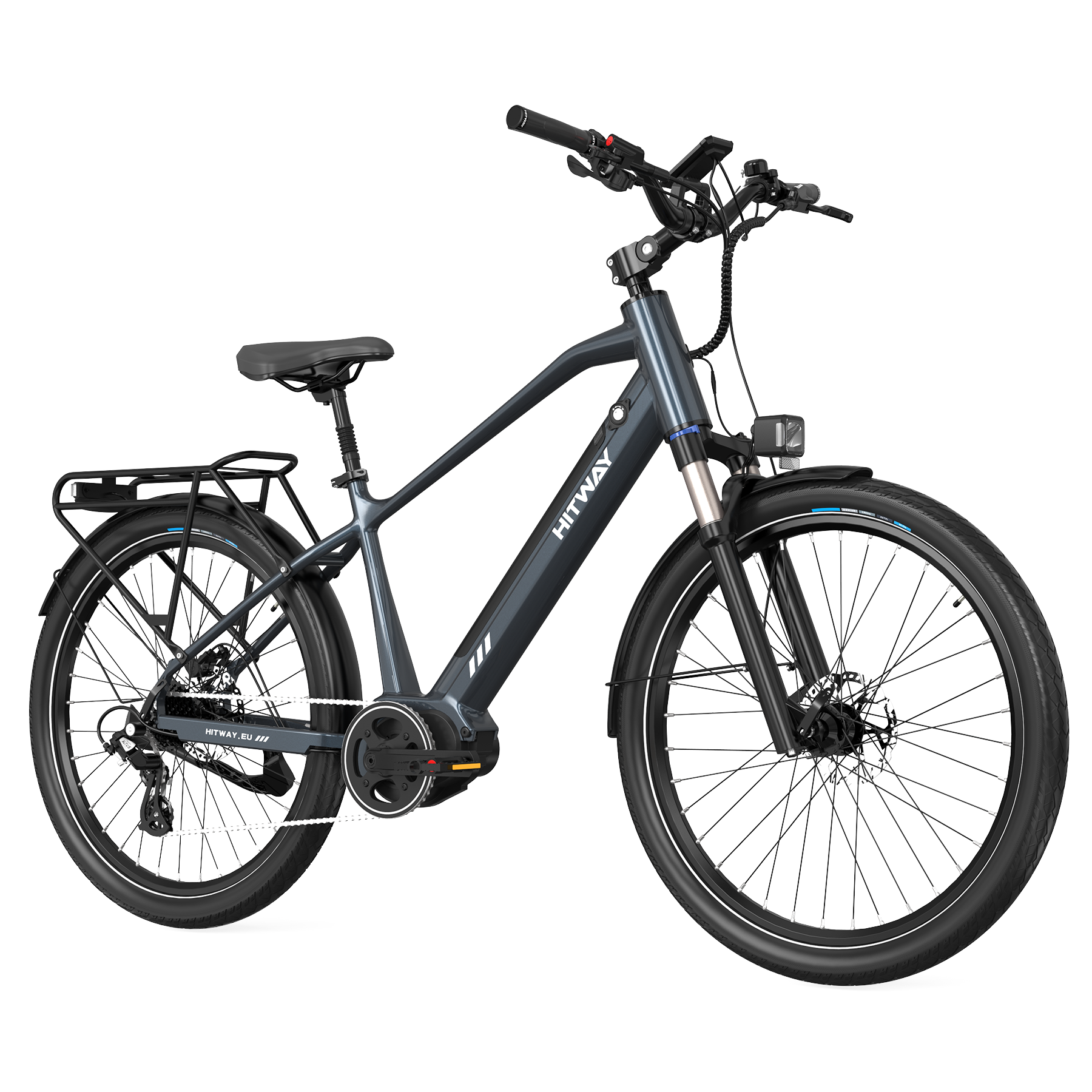 HITWAY BK33 Mid-Drive E-Bike 80Nm Drehmomentsensor Hydraulische Bremsen –  HITWAY DE