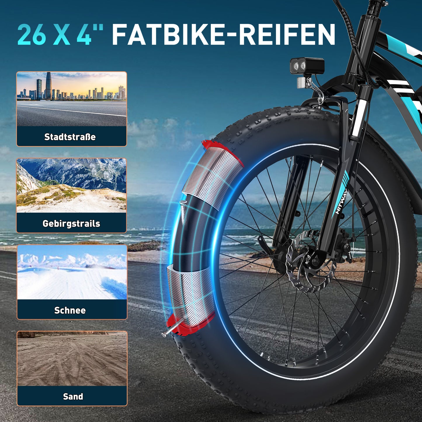 BK15 4.0 fat tire electric bike