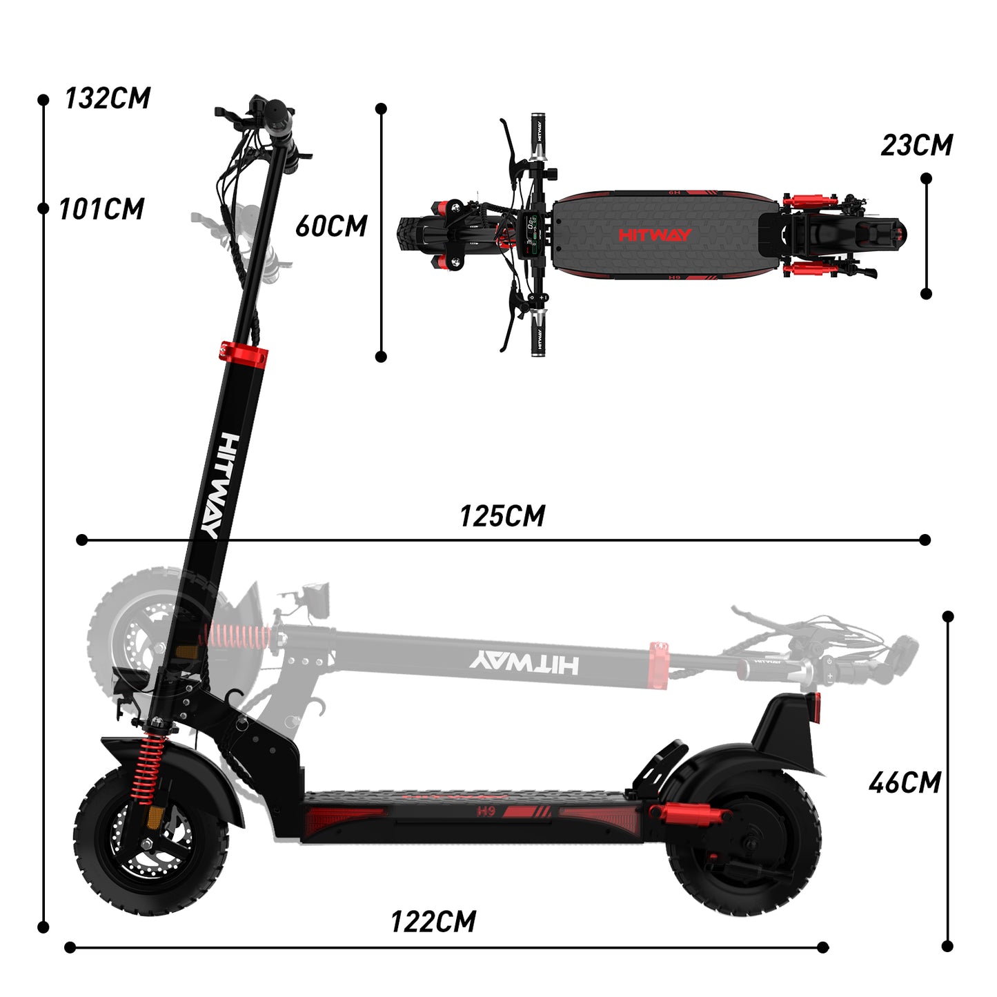 H9 E Scooter mit Straßenzulassung (ABE)