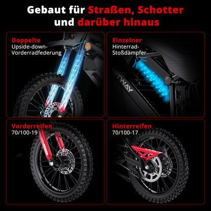 HT500 E-Dirtbike mit Straßenzulassung