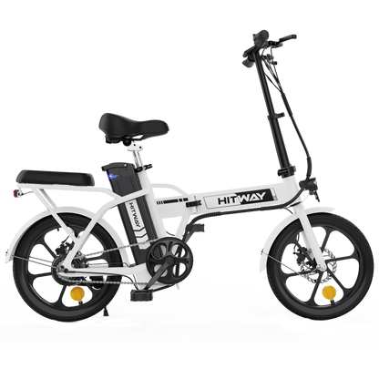 HITWAY BK5 EBike 36V 8.4Ah electric bicycle E bike folding bike 36V8.4Ah battery 250W motor 25km h up to 35 70km 16 city EBike for men and women HITWAY DE