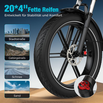 BK10S PRO Klappbares Fatbike E-Bike
