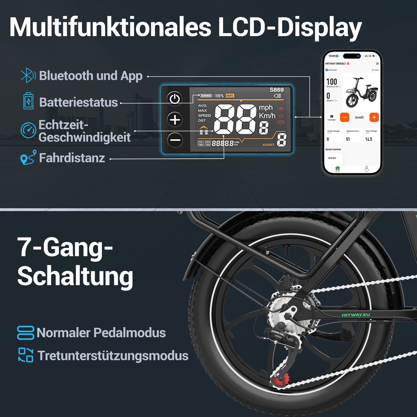 BK6S L1 faltbares Elektrofahrrad