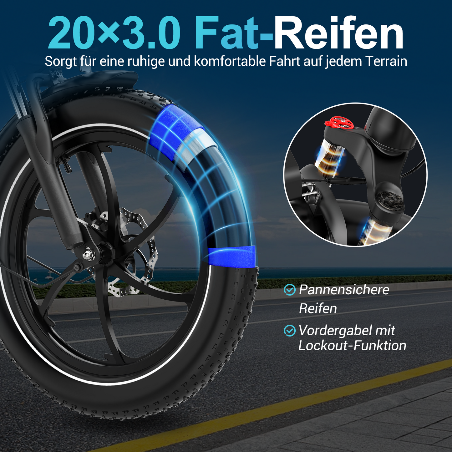 BK6S L1 faltbares Elektrofahrrad