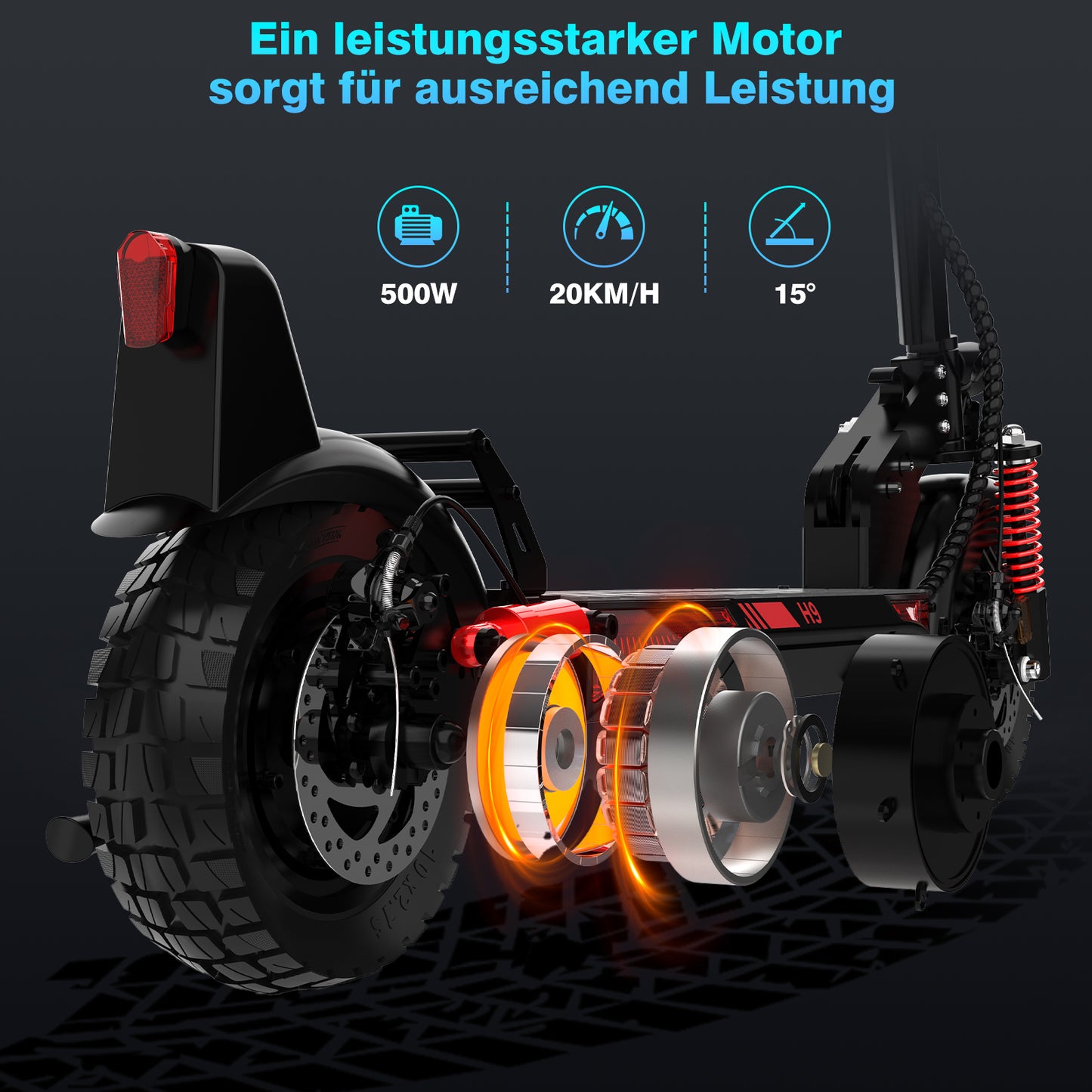 H9 E Scooter mit Straßenzulassung (ABE)