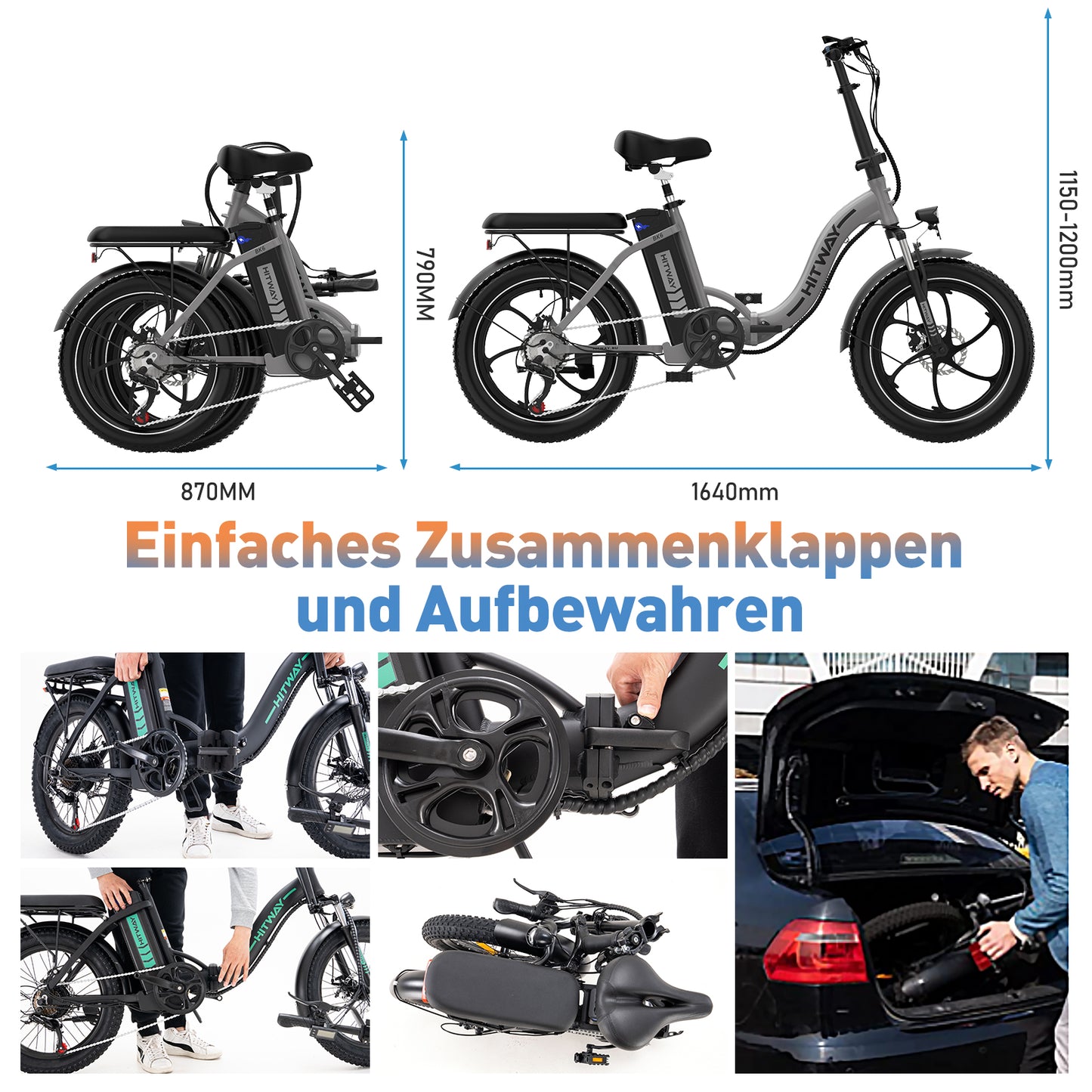 BK6S faltbares Elektrofahrrad