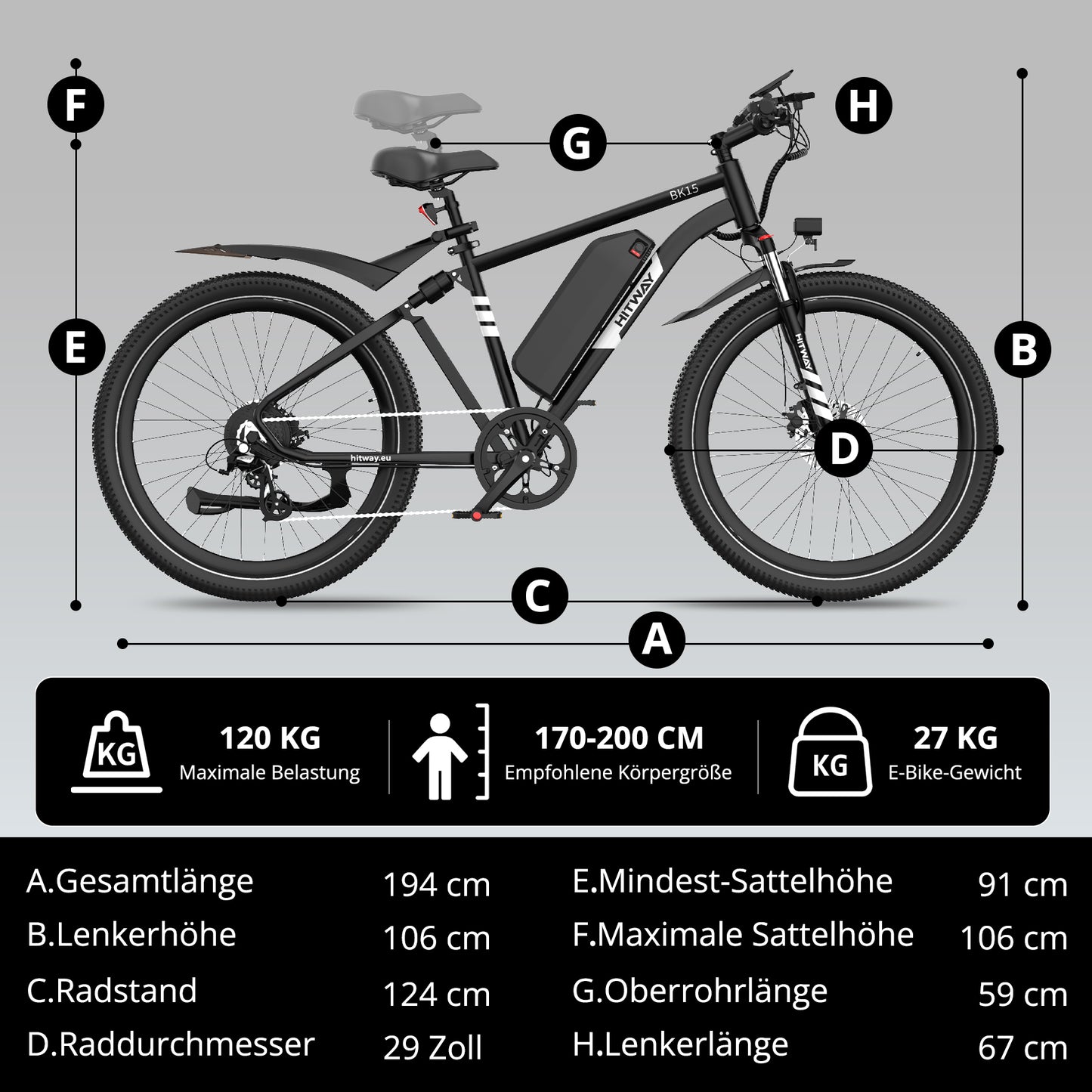 BK15 Plus 29 Zoll Elektrofahrrad