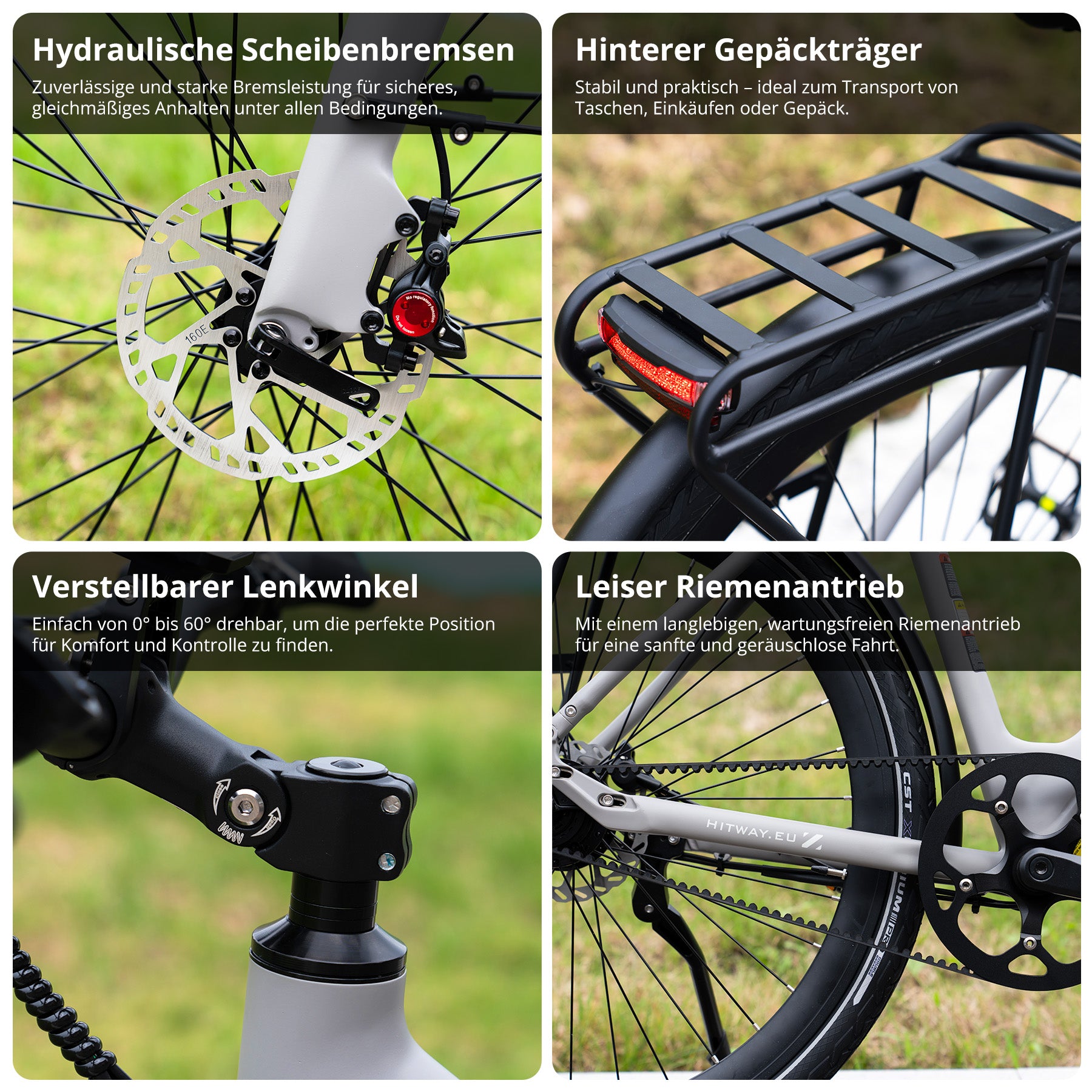 riemenantrieb mountainbike BK18 Pro: Tiefeinsteiger E-Bike mit Drehmomentsensor