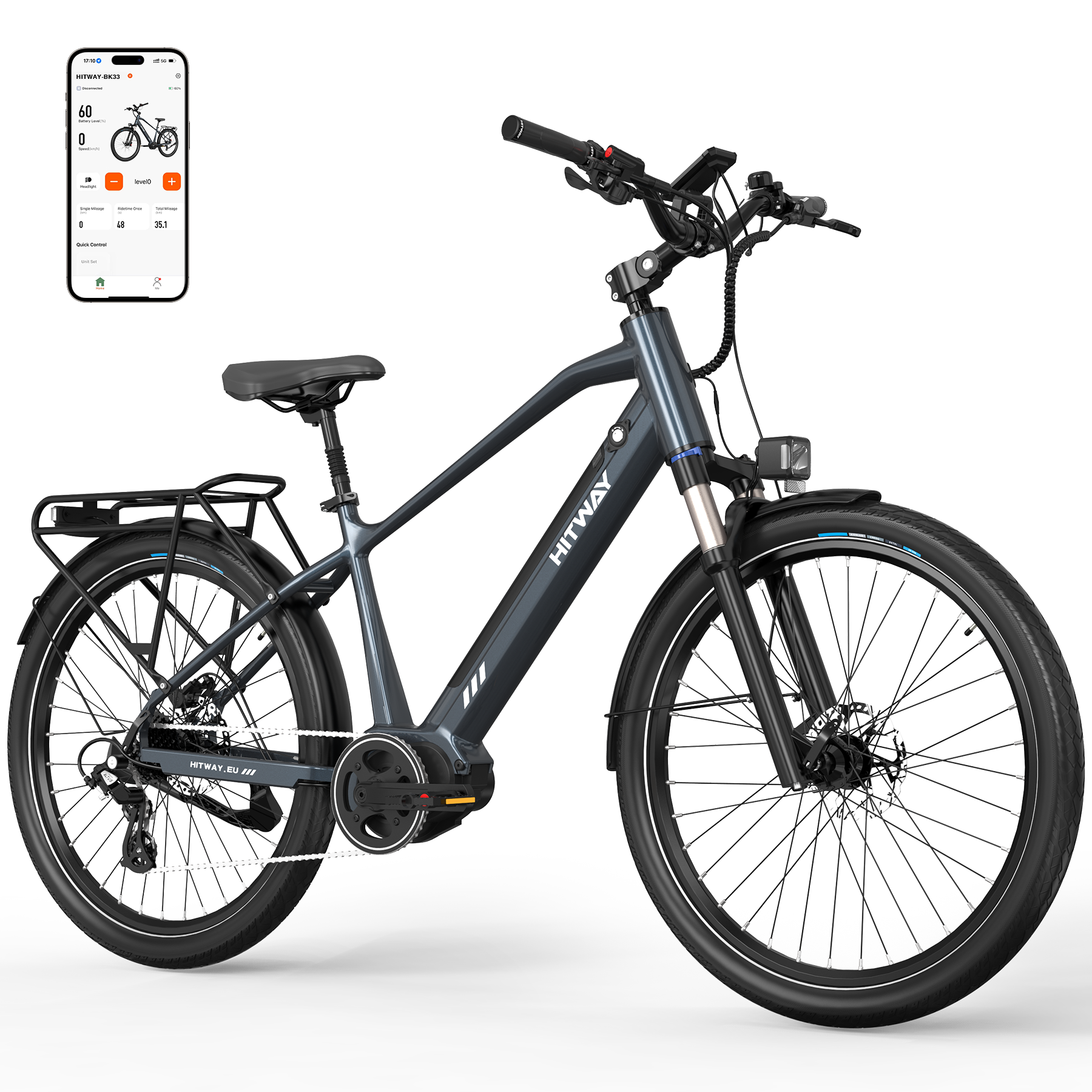 mountainbike mit nabenmotor HITWAY BK33 Mid-Drive E-Bike 80Nm Drehmomentsensor Hydraulische Bremsen – HITWAY DE