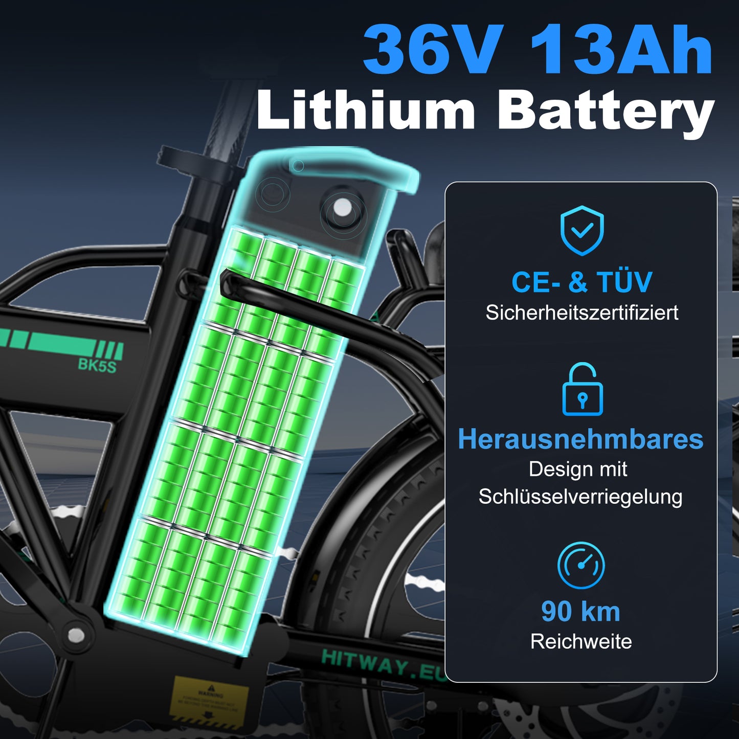 BK5S folding electric bike