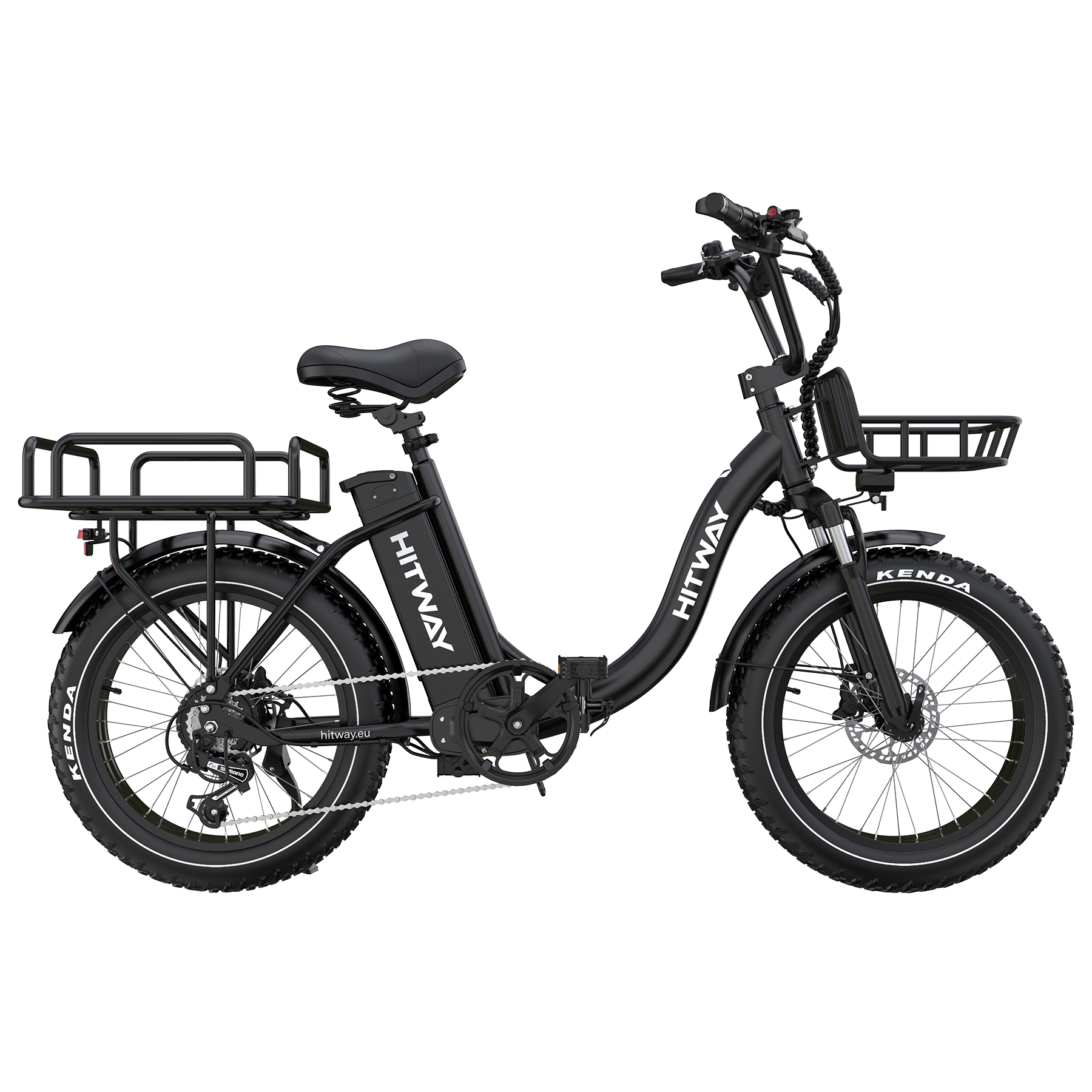 elektrofahrrad für schwere menschen BK6S Plus 1296Wh Cargo E-Bike mit 80 Nm Motor, 20×4,0" Fat-Reifen, Hydraulische Bremsen