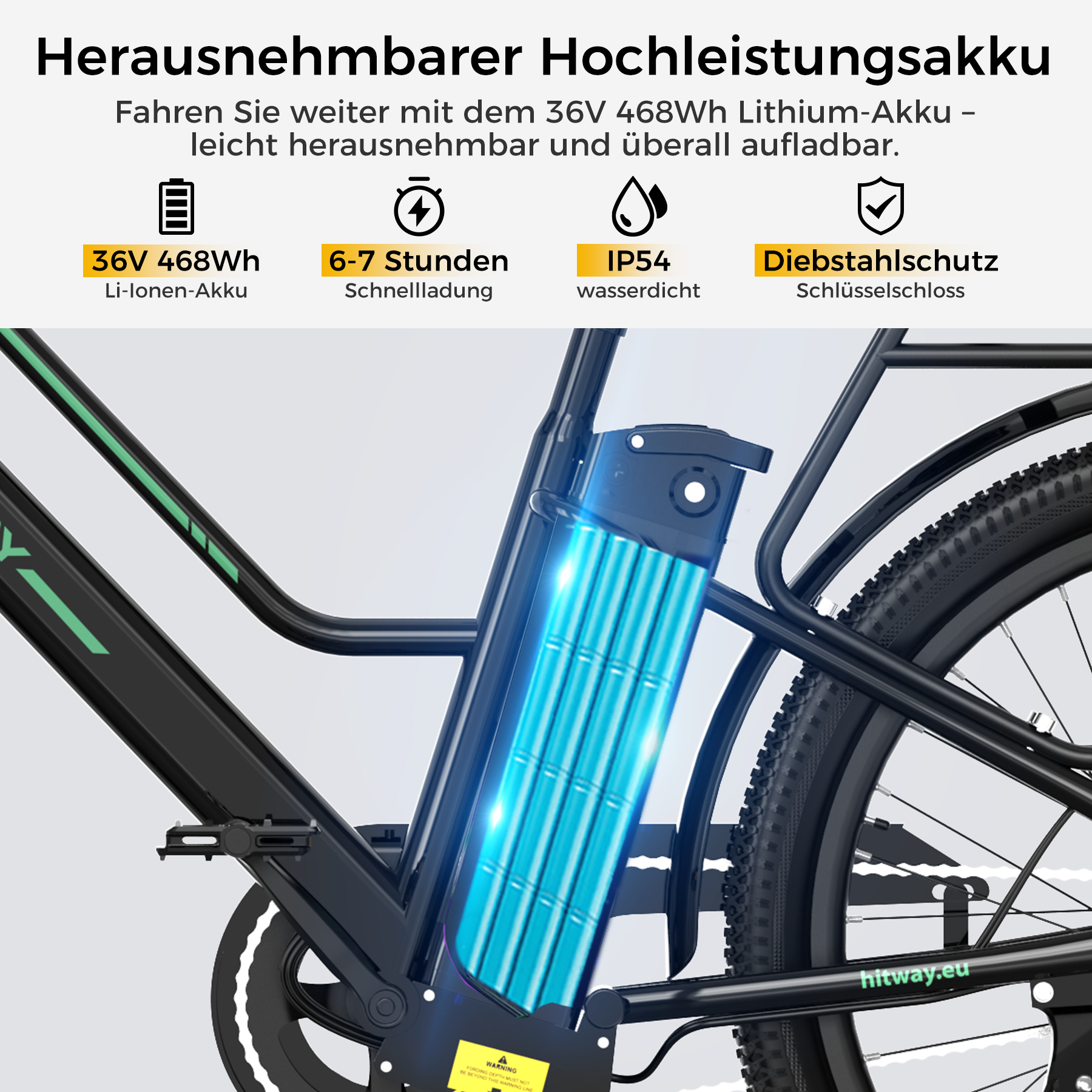 elektrofahrrad diebstahlversicherung HITWAY BK8SL E-Bike 27,5", 250W Motor, 36V 13Ah Akku, Tiefer Einstieg, Pannensichere Reifen, APP & TÜV Zertifiziert – HITWAY DE