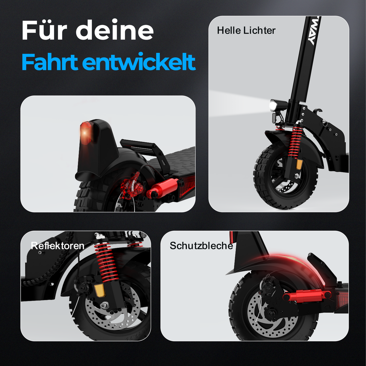 H9 & H9 PRO E‑Scooter mit ABE (Straßenzulassung)