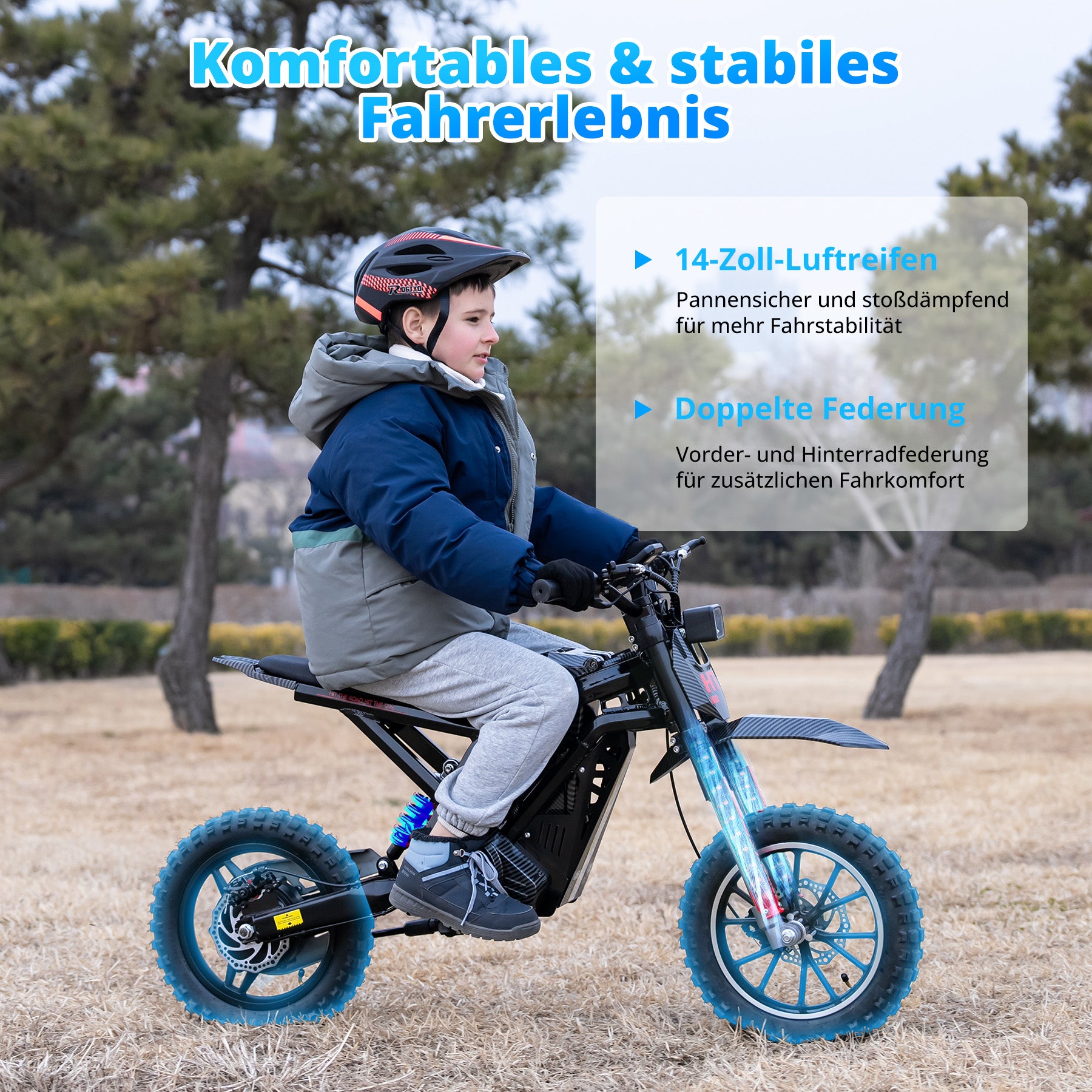 kiddy 100x kinderfahrrad Kids' electric motorcycle HT100 with 400W motor, 36V battery, 3-speed mode and suspension – HITWAY DE