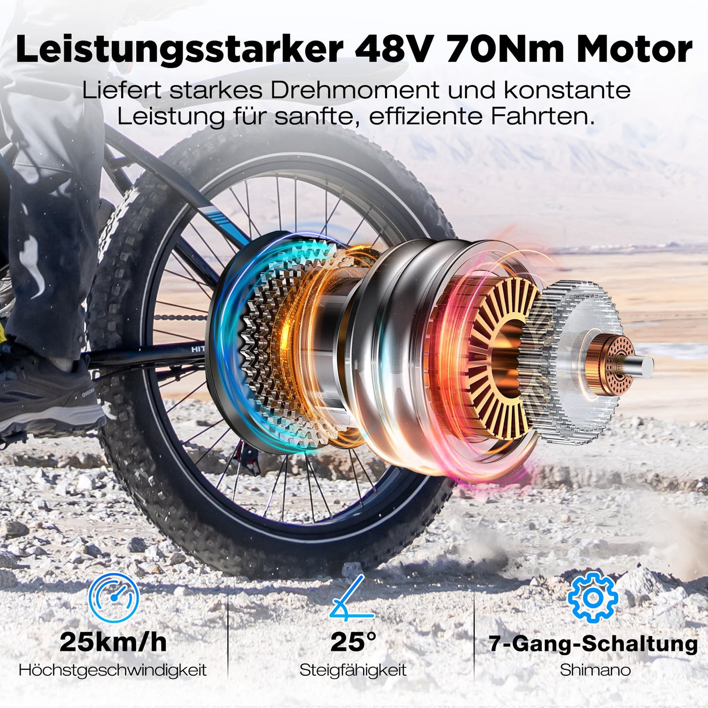 BK15 4.0 Elektrofahrrad mit fetten Reifen