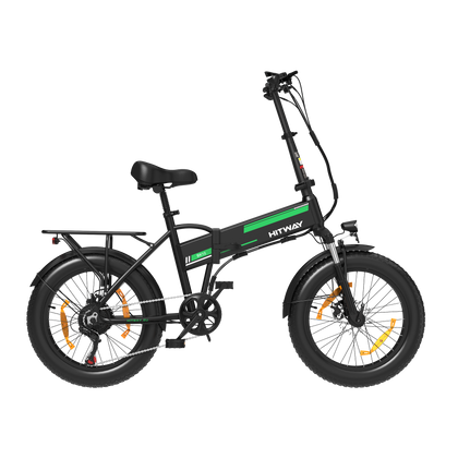BK10S faltbares Elektrofahrrad - Schwarz Grün