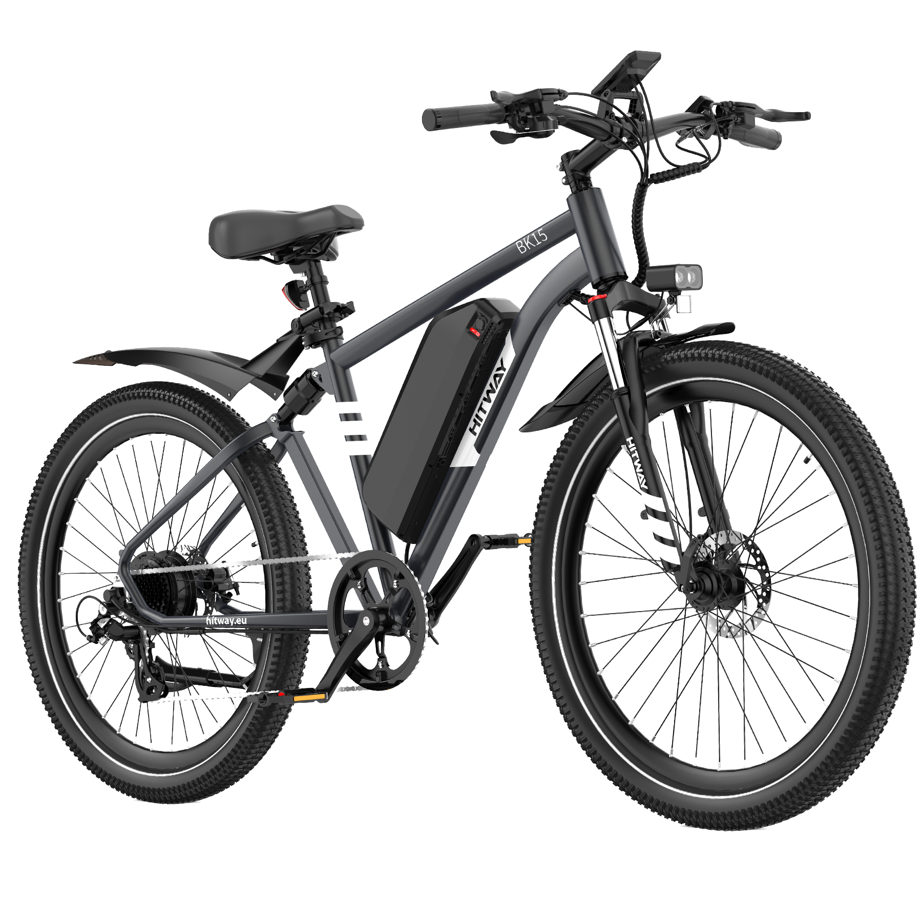 e mountainbike mit licht und schutzblech BK15 Plus 29" E-Bike, 48V 15,6Ah Akku, 80–150km Reichweite, All-Terrain E- MTB