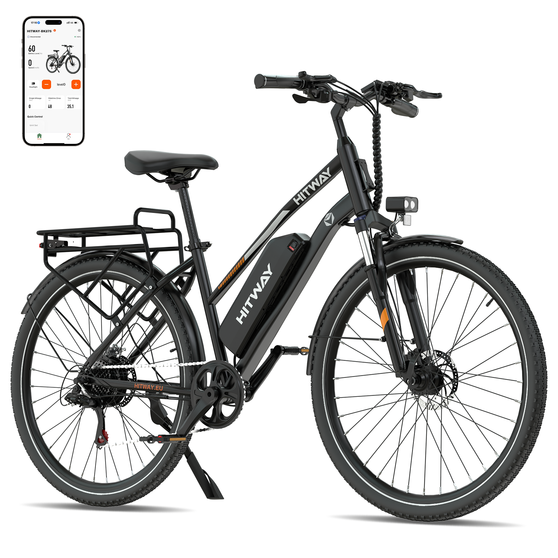 mountainbike 28 zoll amazon HITWAY BK27S 28" E-Citybike für Erwachsene, 100KM Reichweite, 36V 13Ah Akku, StVZO-Zugelassenes Pendler Pedelec – HITWAY DE