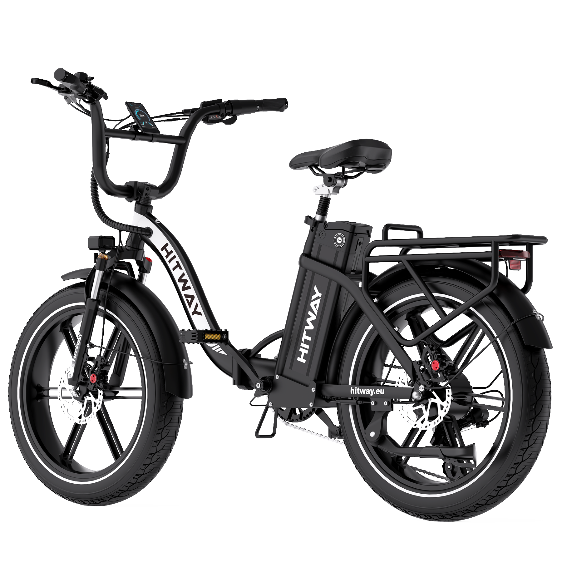 e klapprad hitway BK6S Pro Klapp E Bike 864 Wh Akku 80 Nm Motor Fat Tyre