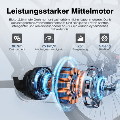 BK33 Mittelmotor-Elektrofahrrad