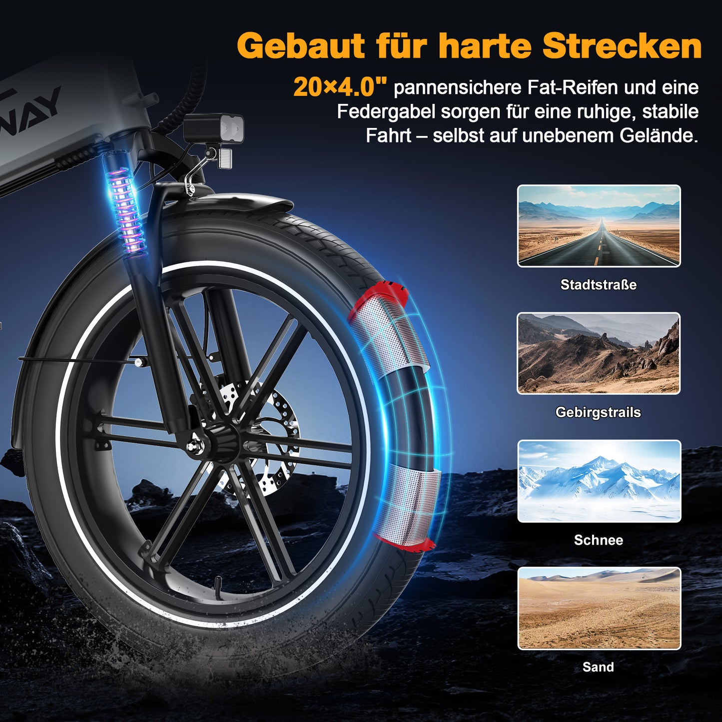 BK10S faltbares Elektrofahrrad