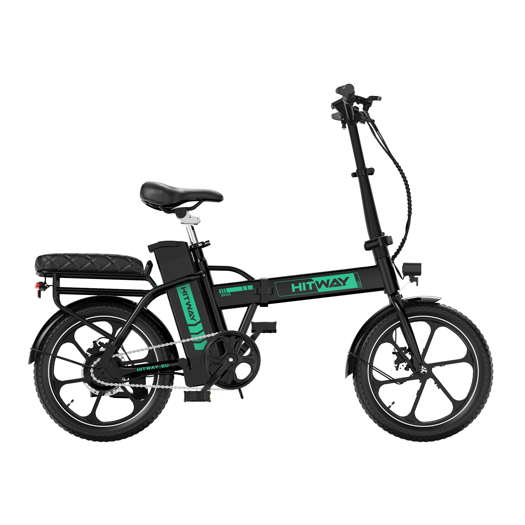 HITWAY BK5SL Faltrad E-Bike 36V 13Ah Akku, 16 Zoll, App-Steuerung – HITWAY DE