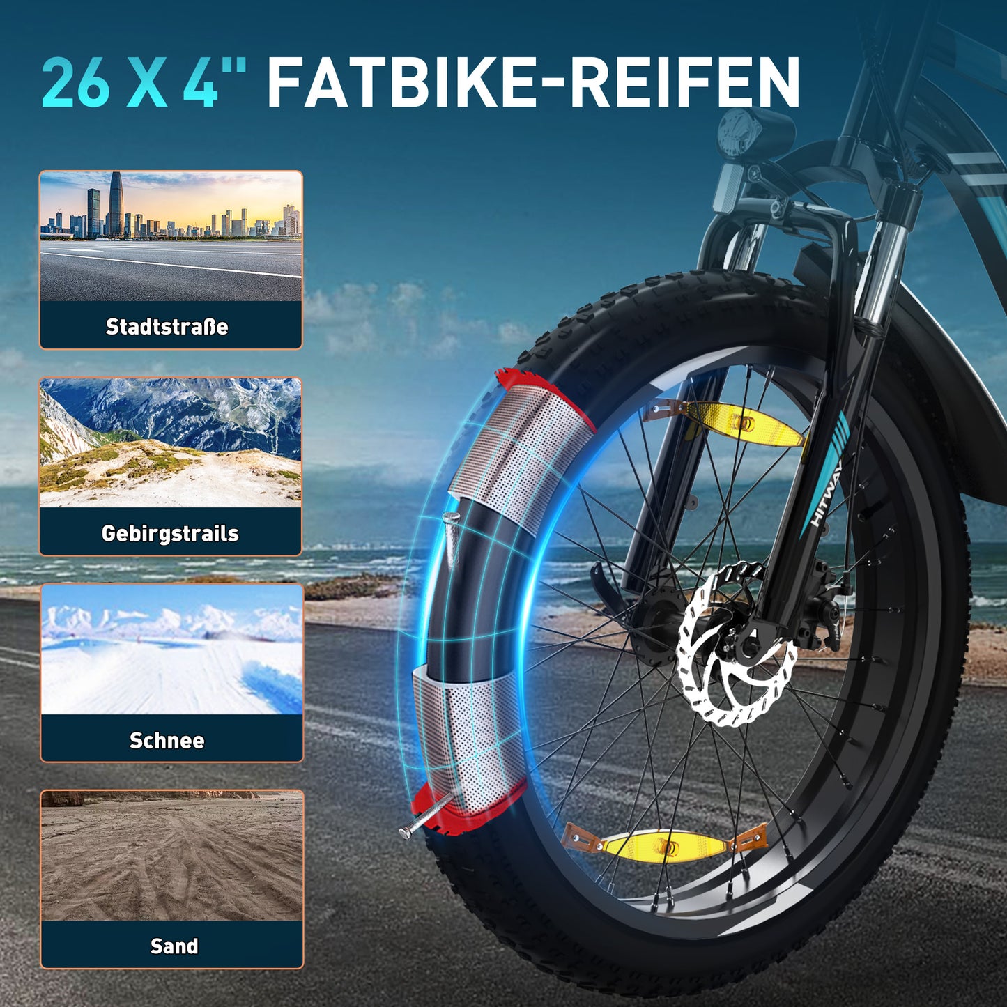 BK15 4.0 Elektrofahrrad mit fetten Reifen