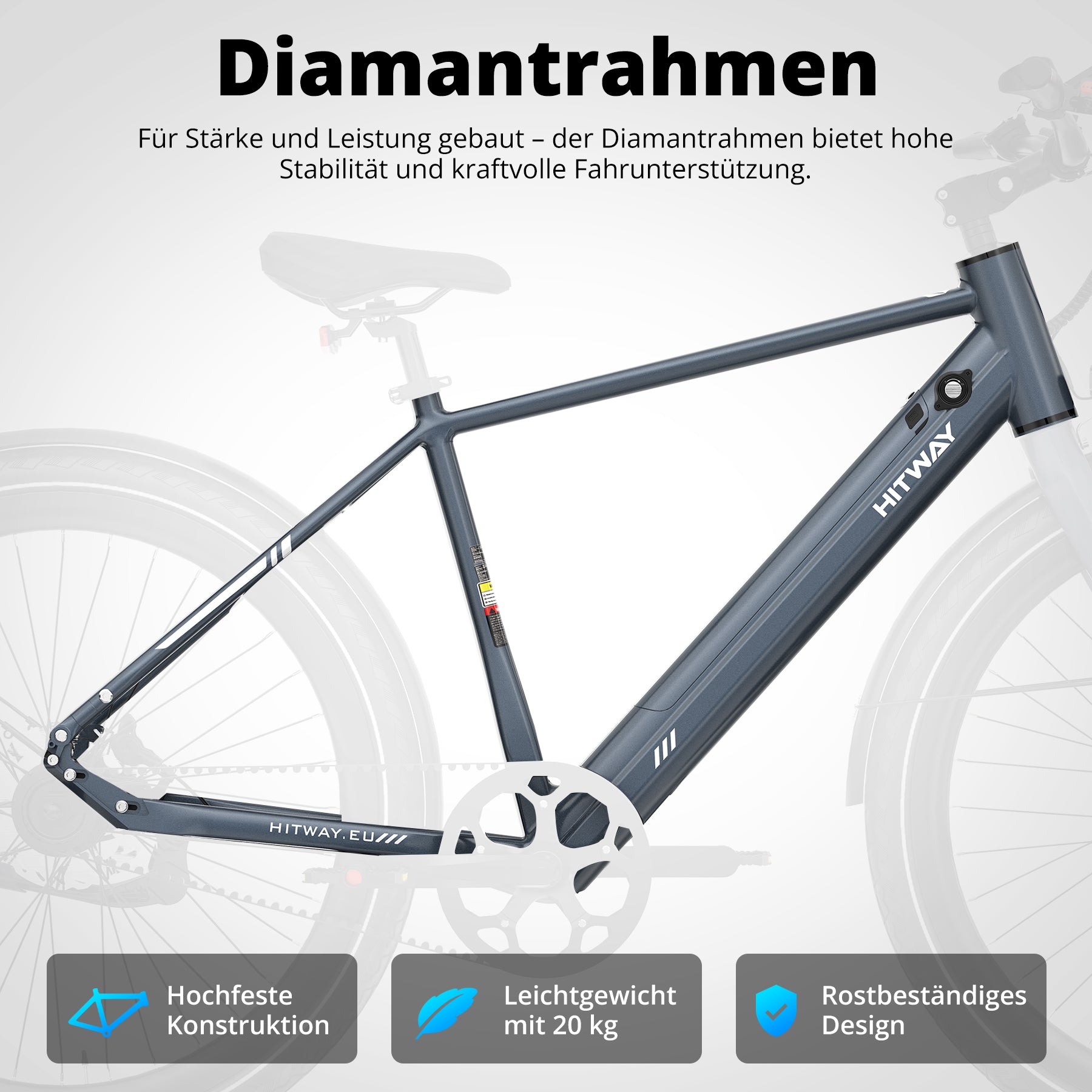 fahrrad mit riemenantrieb 2019 BK19 Pro: Leises Riemenantrieb E-Bike, 80km, StVZO, 20kg