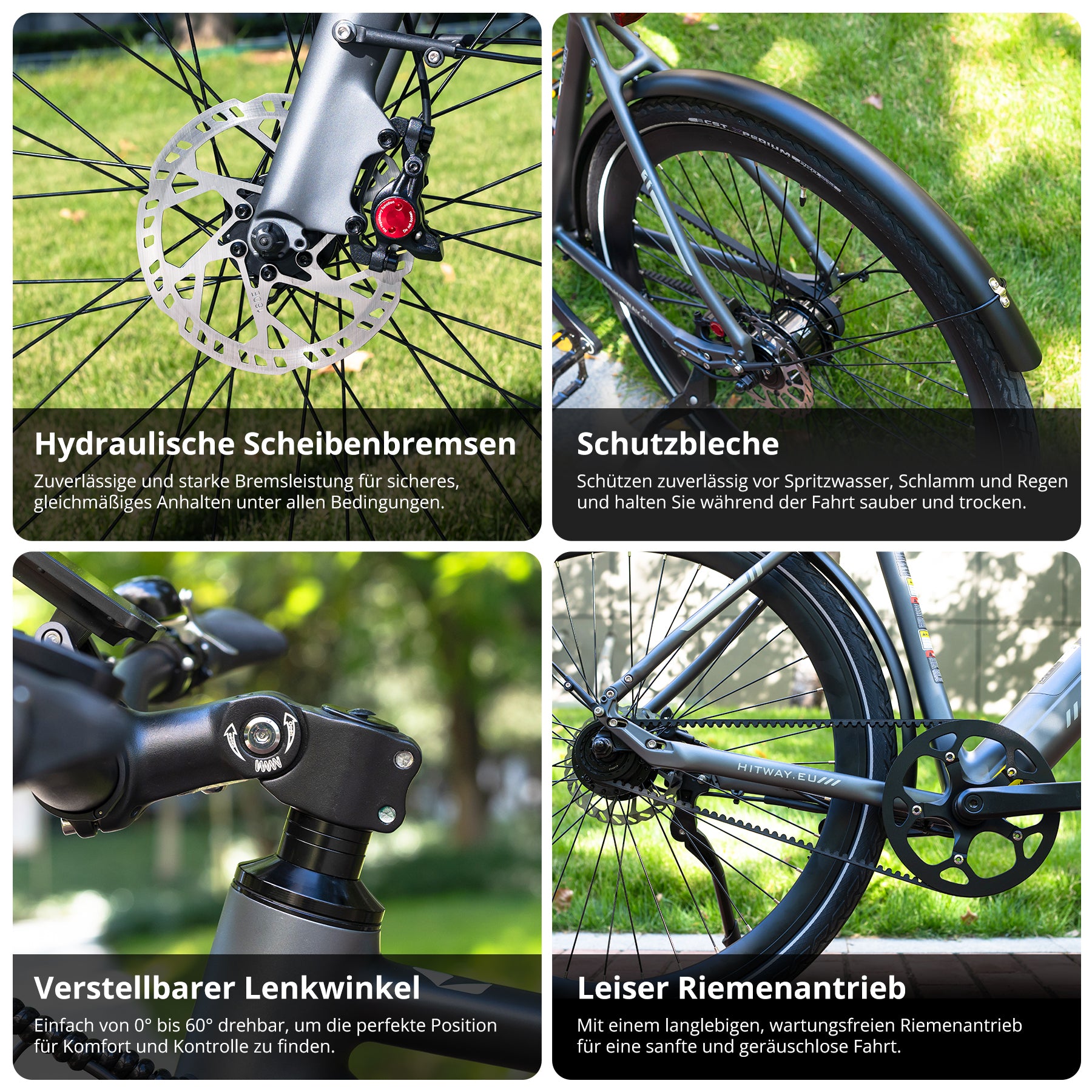 fahrrad mit riemenantrieb 2019 BK19 Pro: Leises Riemenantrieb E-Bike, 80km, StVZO, 20kg