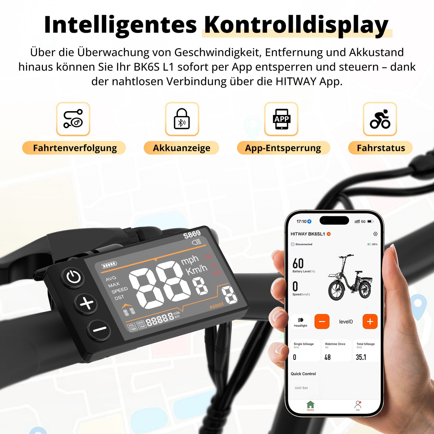 BK6S L1 faltbares Elektrofahrrad